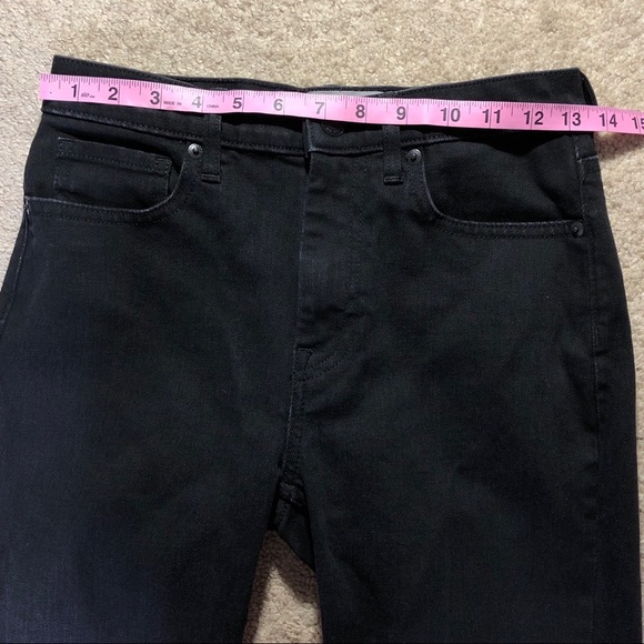 Everlane Cut Off Raw Hem Black Crop Skinny Jeans - Picture 5 of 13